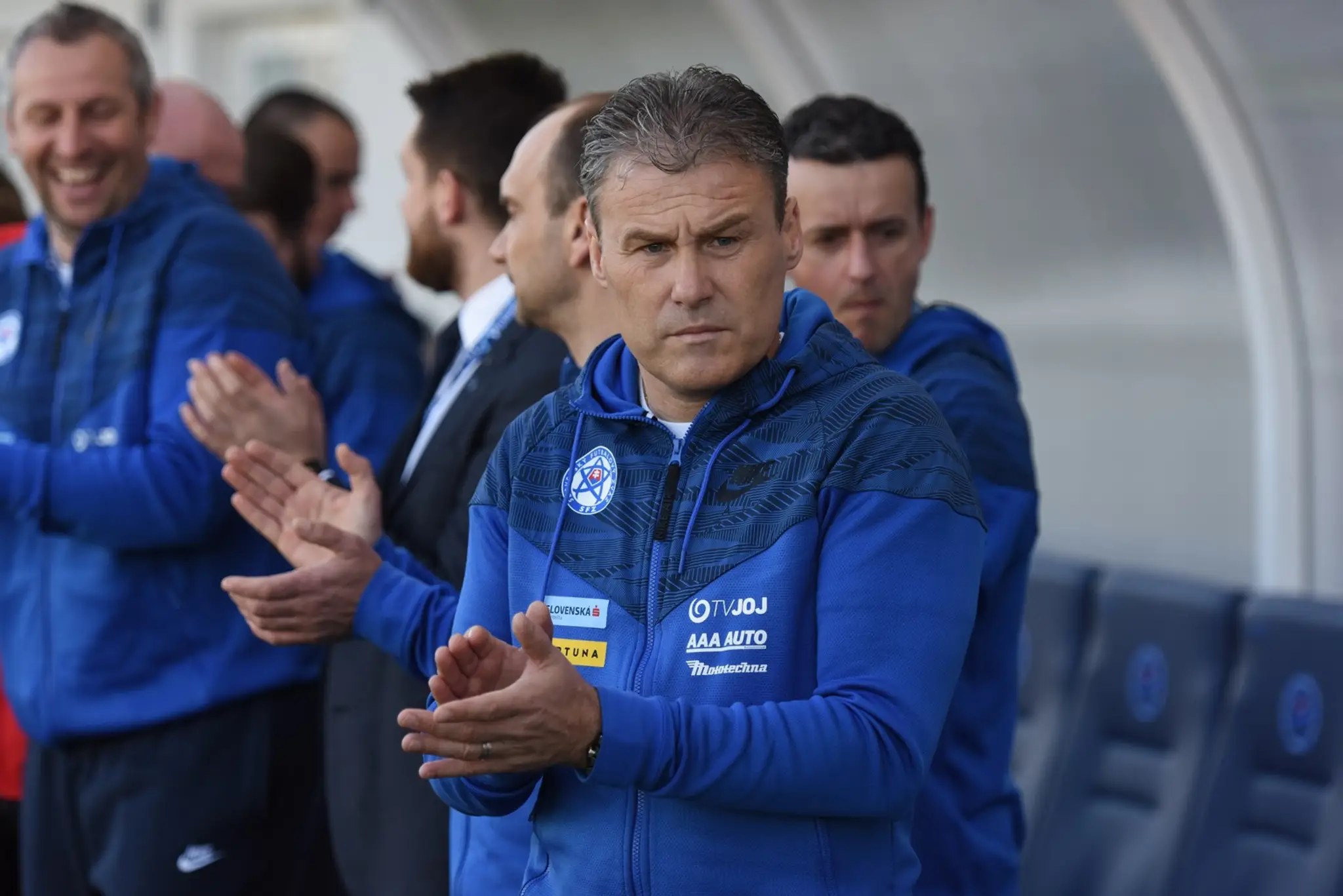 Tréner slovenskej futbalovej reprezentácie do 21 rokov Pavel Hapal pred duelom so Srbskom "21".