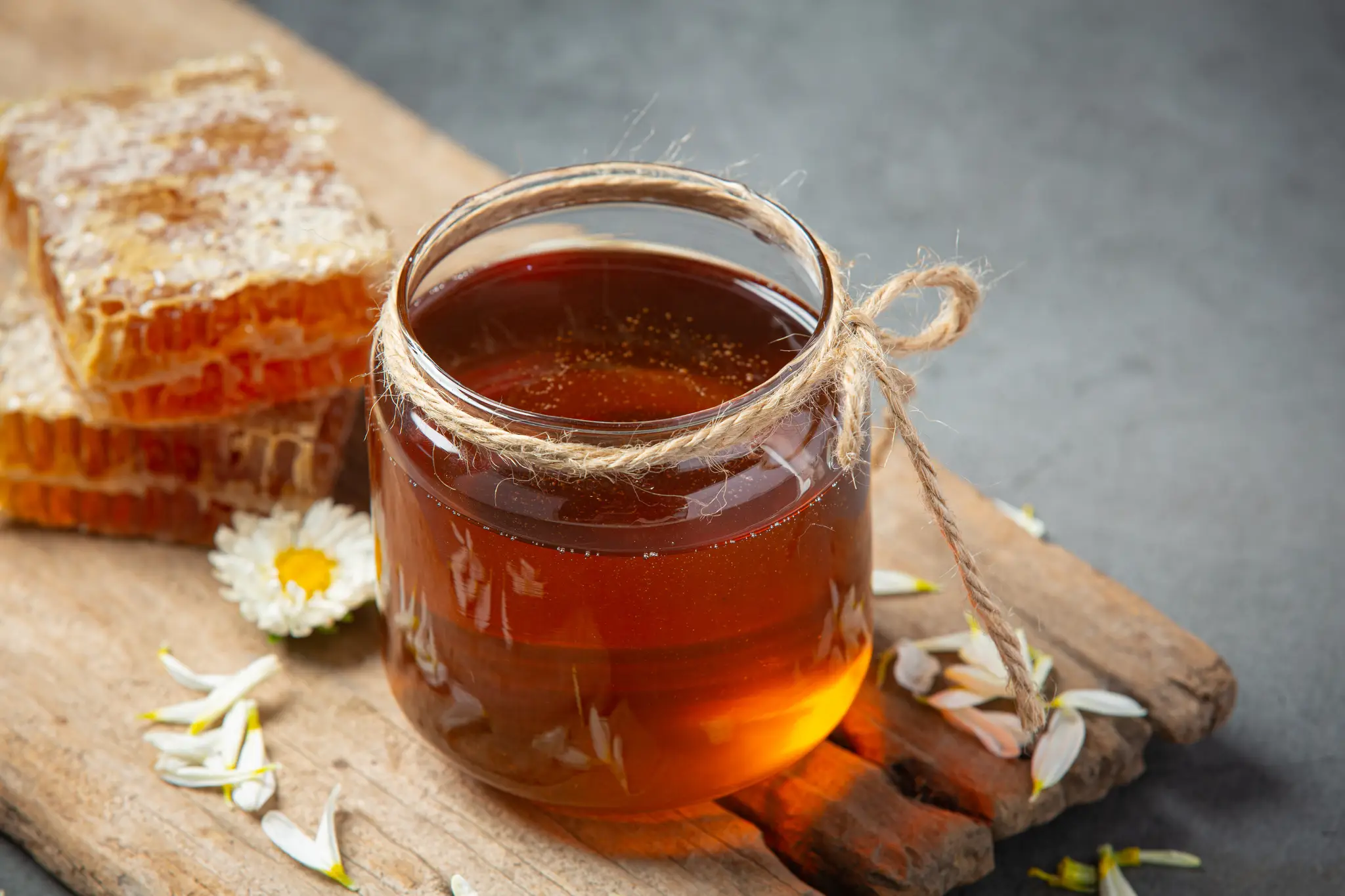 delicious-honey-dark-surface
