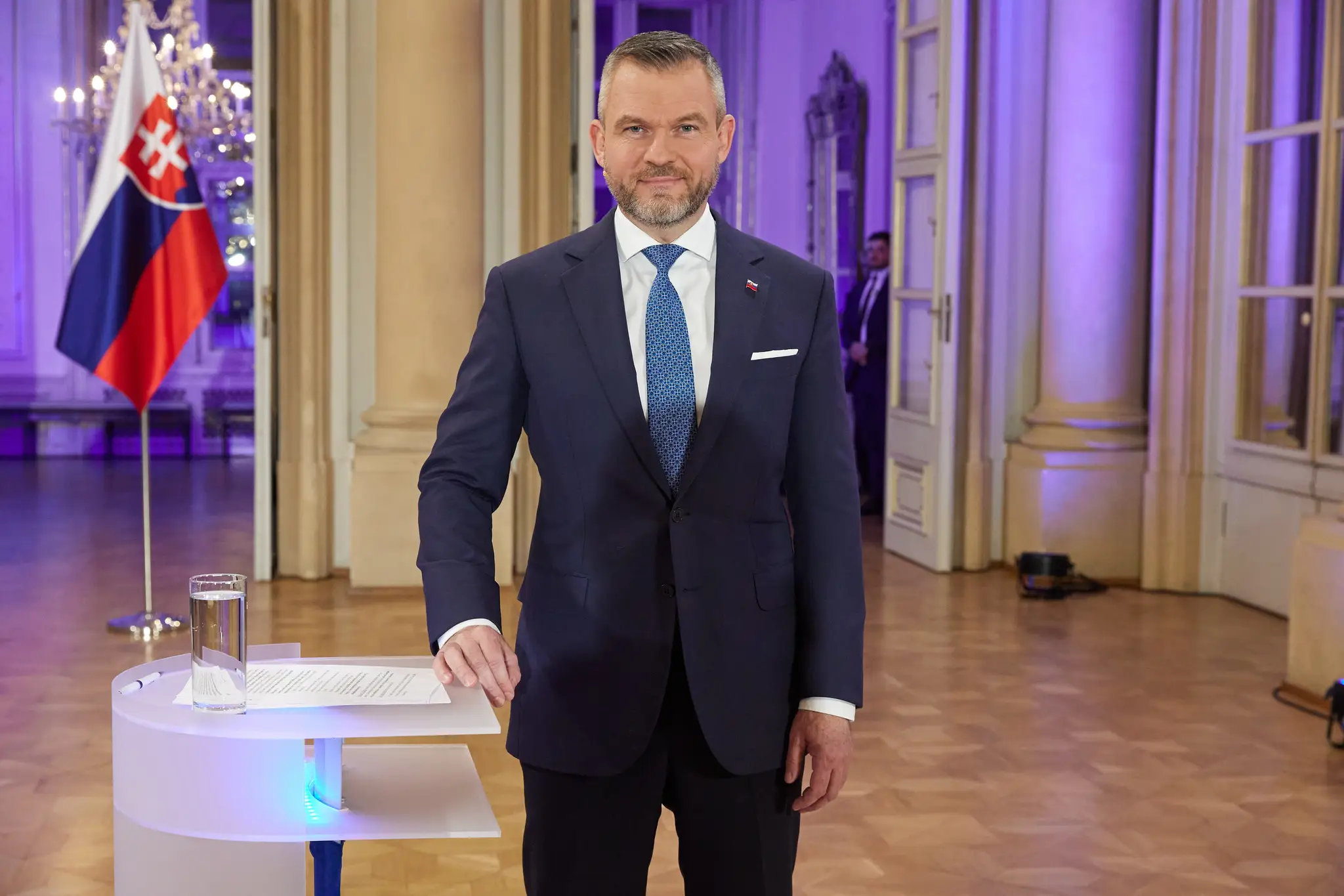 Kandidát na prezidenta Peter Pellegrini pred televíznym duelom.