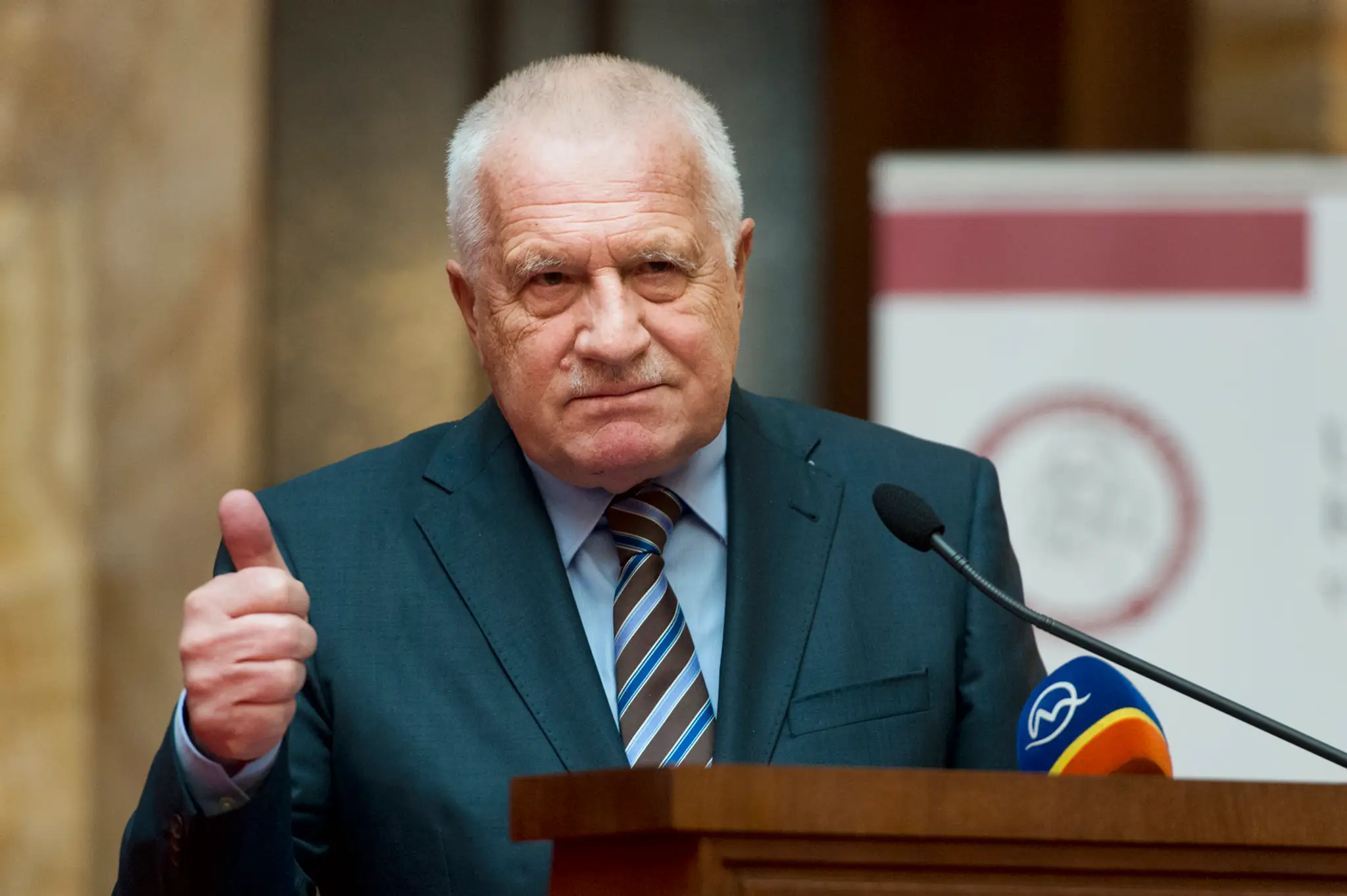 Bývalý český prezident Václav Klaus.