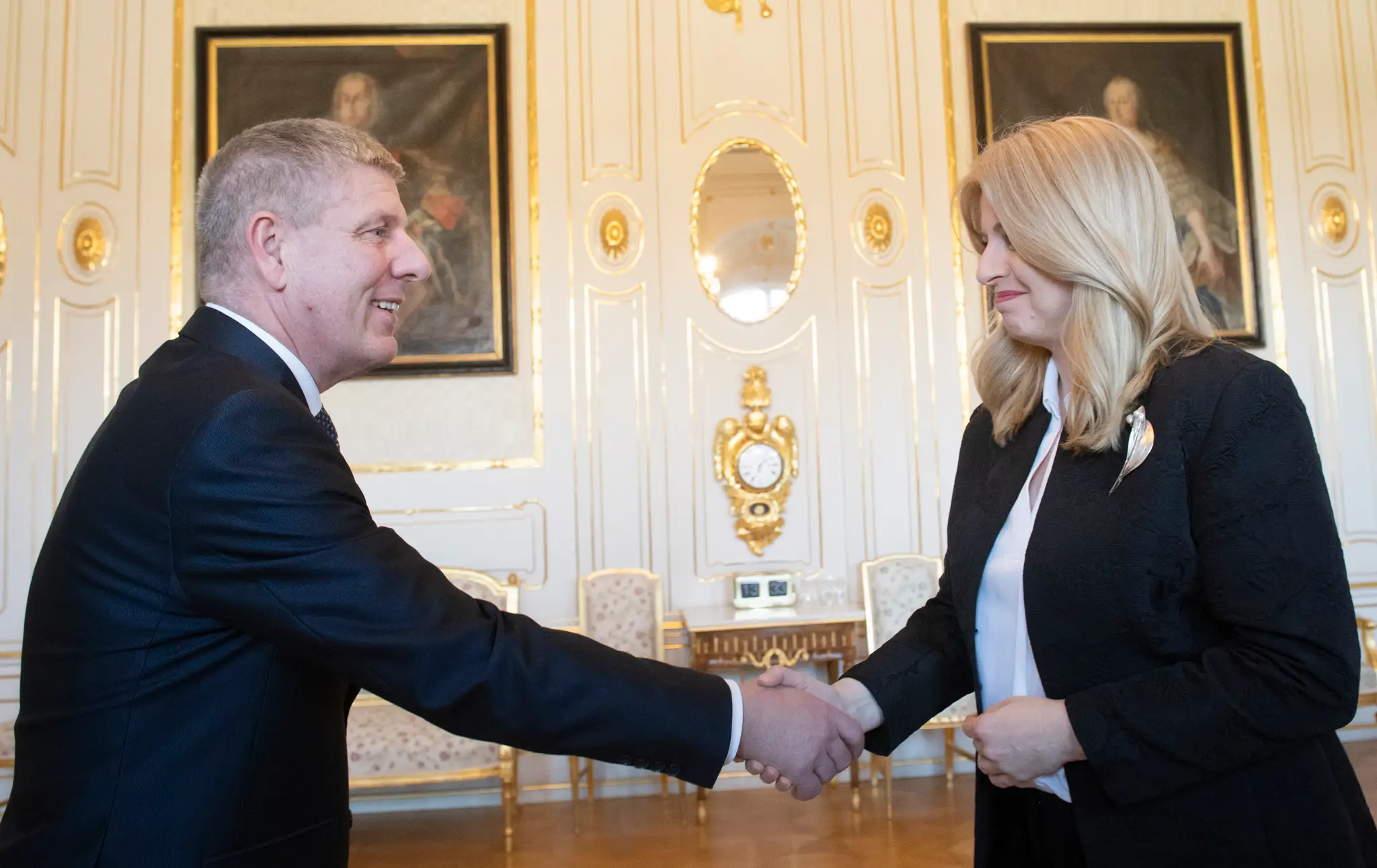 Heger a Lengvarský v prezidentskom paláci