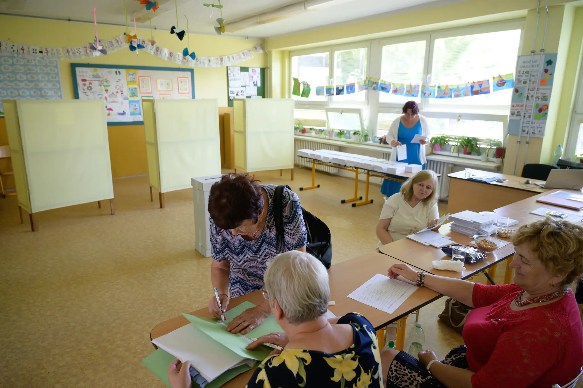 Volebná miestnosť v Palárikove