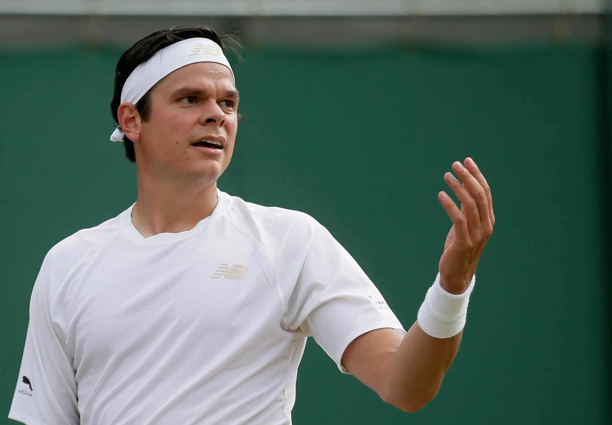 Tenista Miloš Raonič v osemfinále Wimbledonu.