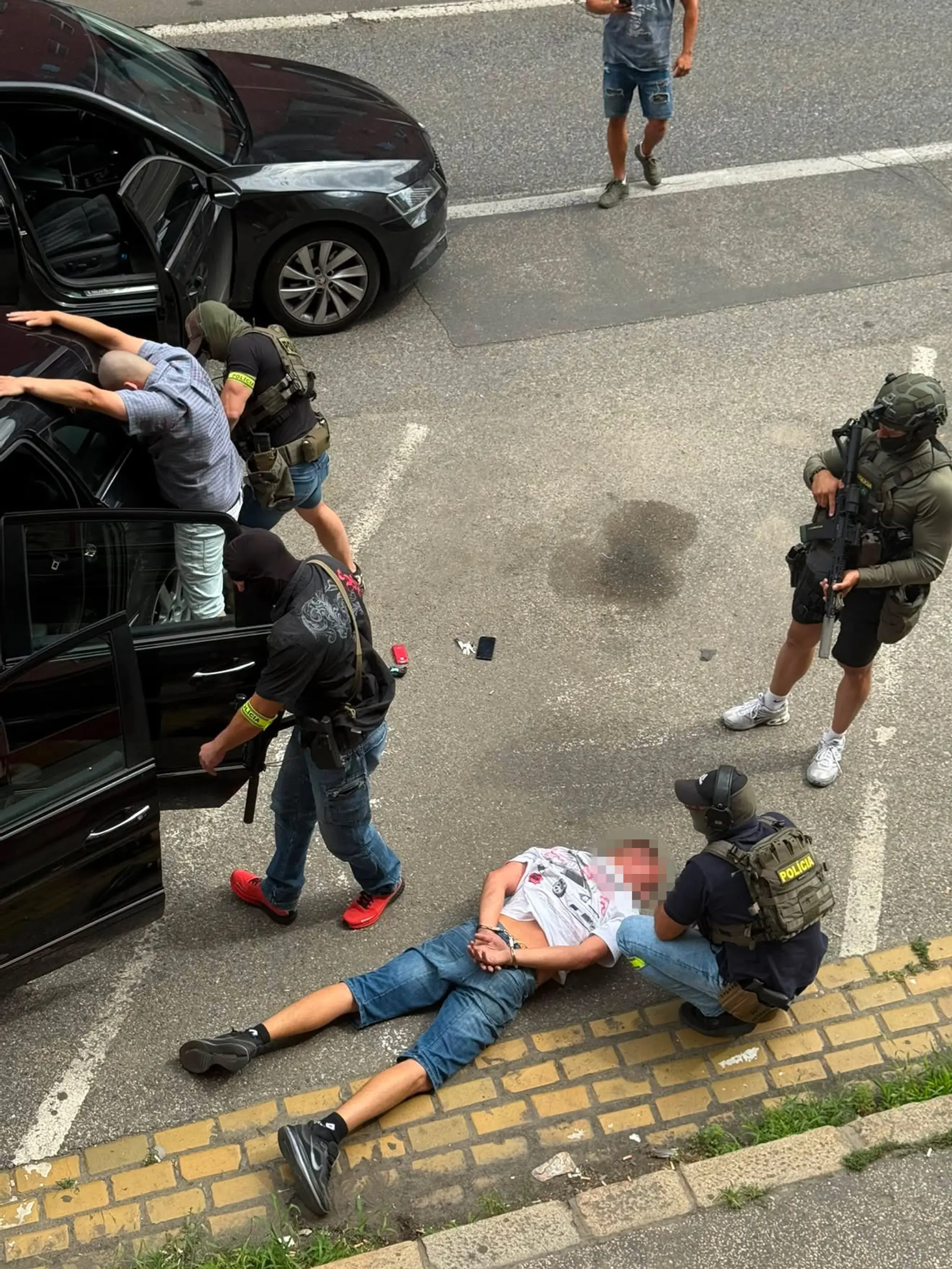 Policajný zásah v centre Bratislavy