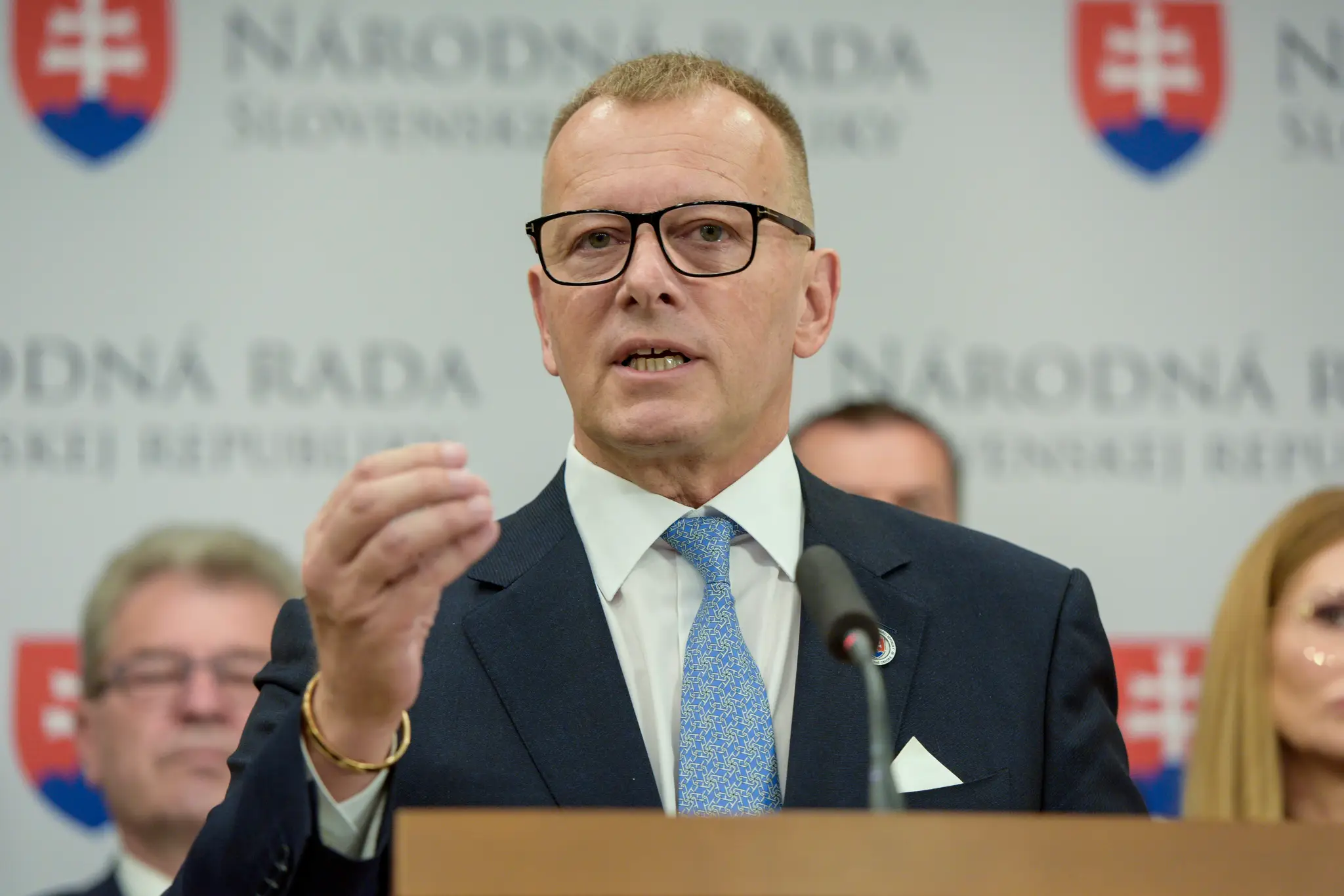 Na snímke predseda hnutia Sme rodina Boris Kollár