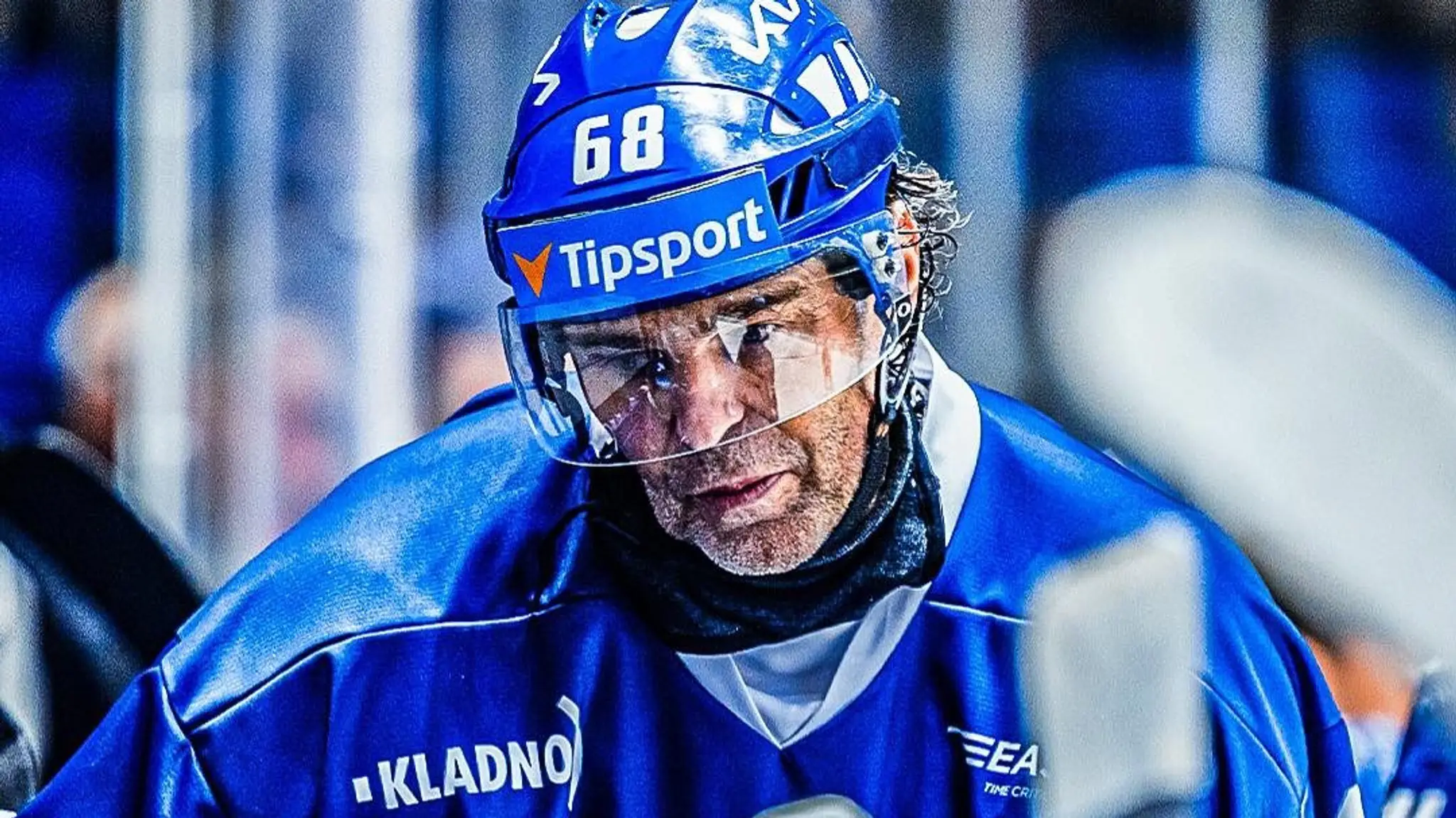 Jarmír Jágr v drese Kladna (cropped)