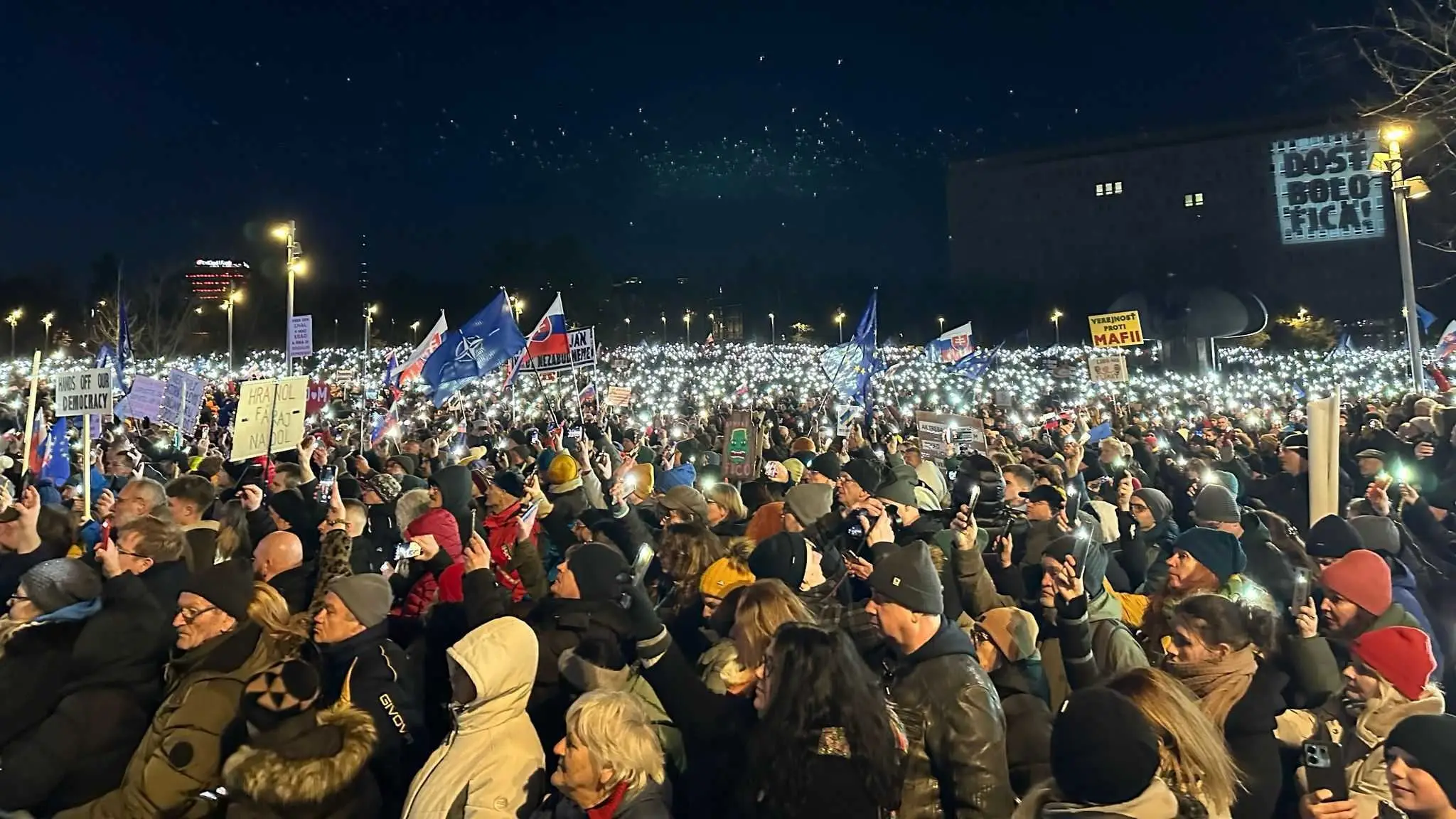 Protestné zhromaždenie v Bratislave