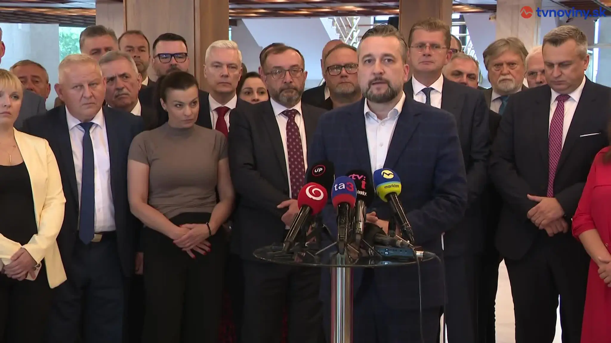 Tlačová beseda strany Smer -SD po útoku na premiéra.