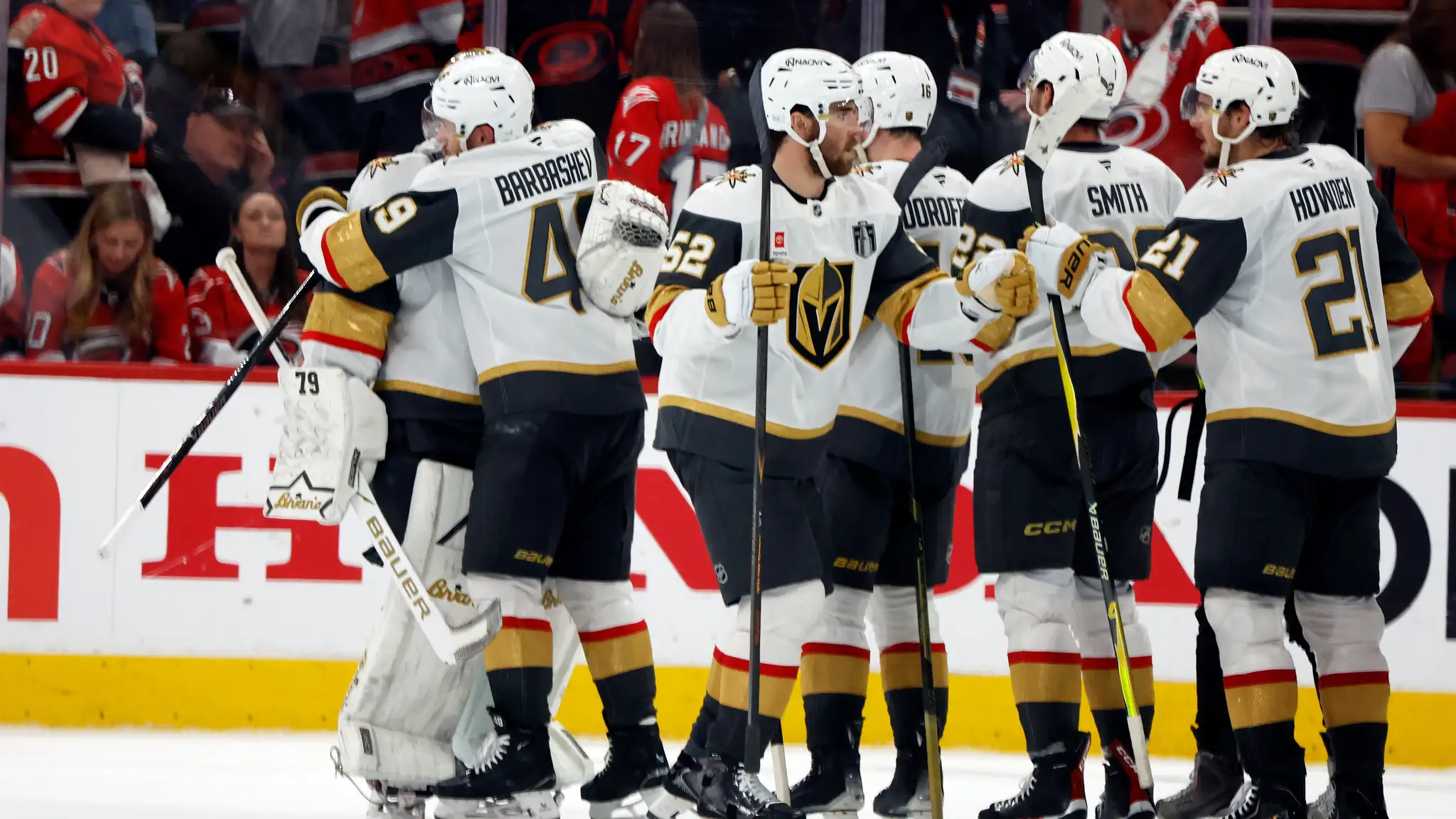 Gólová radosť hokejistov Vegas Golden Knights.