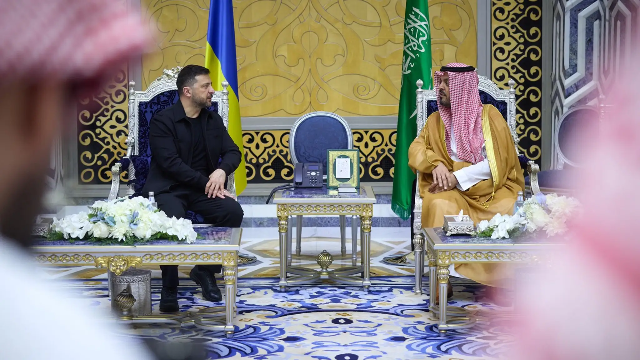 Ukrajinský prezident Volodymyr Zelenskyj sa v Džidde stretol s korunným princom a premiérom Saudskej Arábie Mohammedom bin Salmánom Al Saudom.