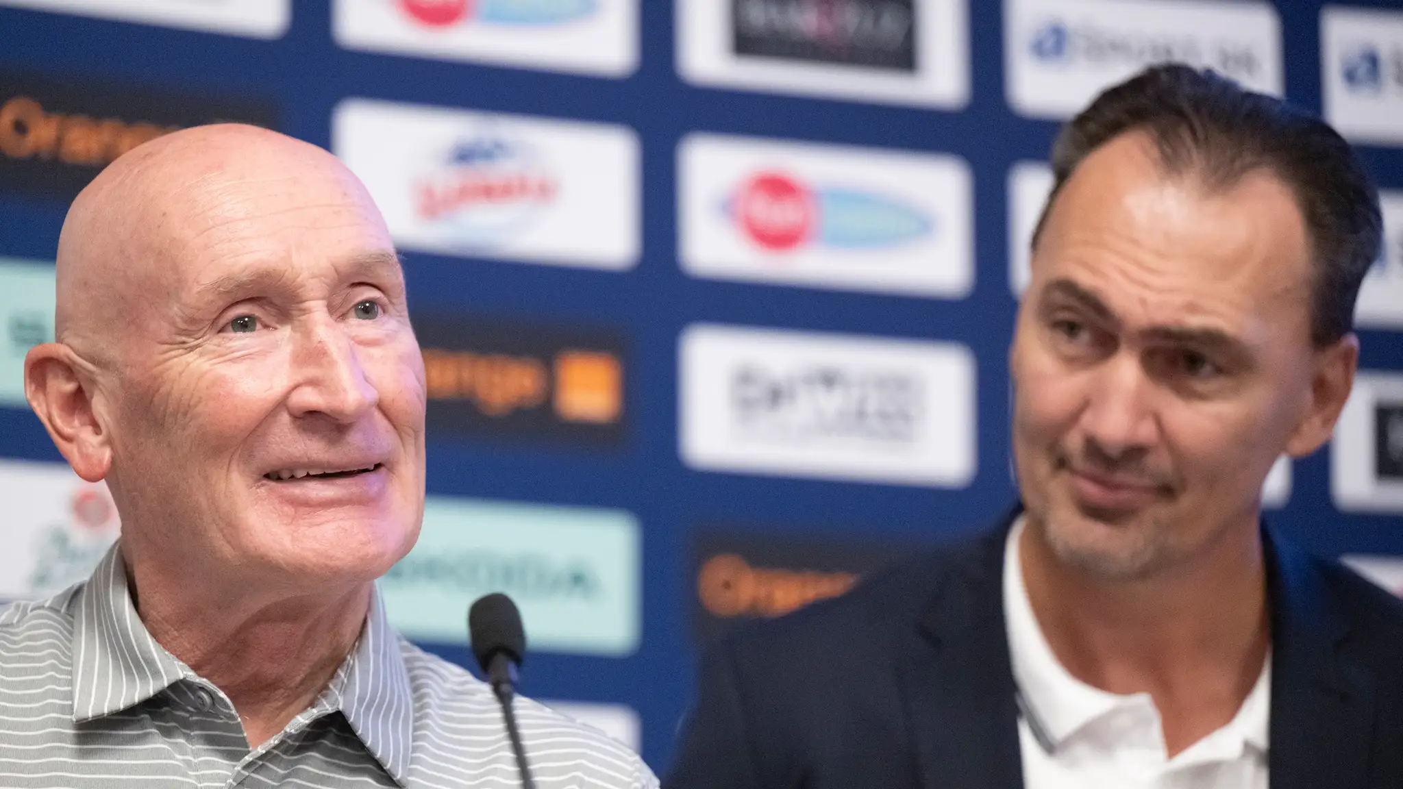 Craig Ramsay a prezident SZĽH Miroslav Šatan