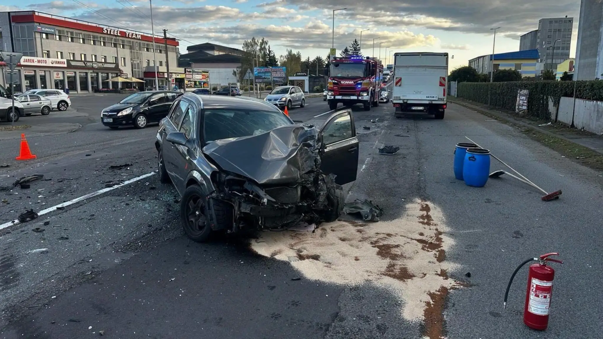 Nehoda troch áut v Michalovciach.