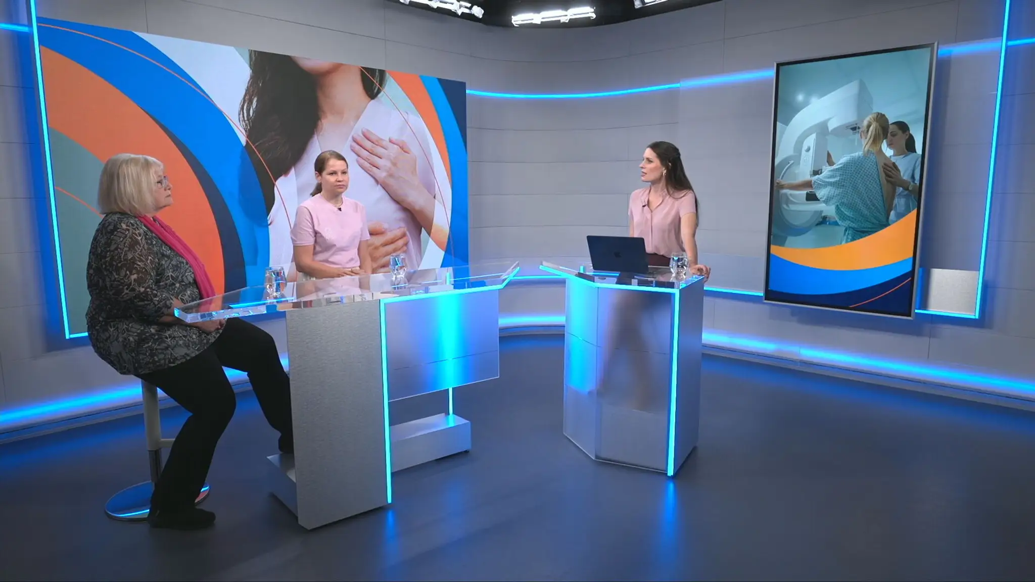 Rádiologička Alena Kállayovou a predsedníčka pacientského združenia Amazonky Zuzka Ščepková.