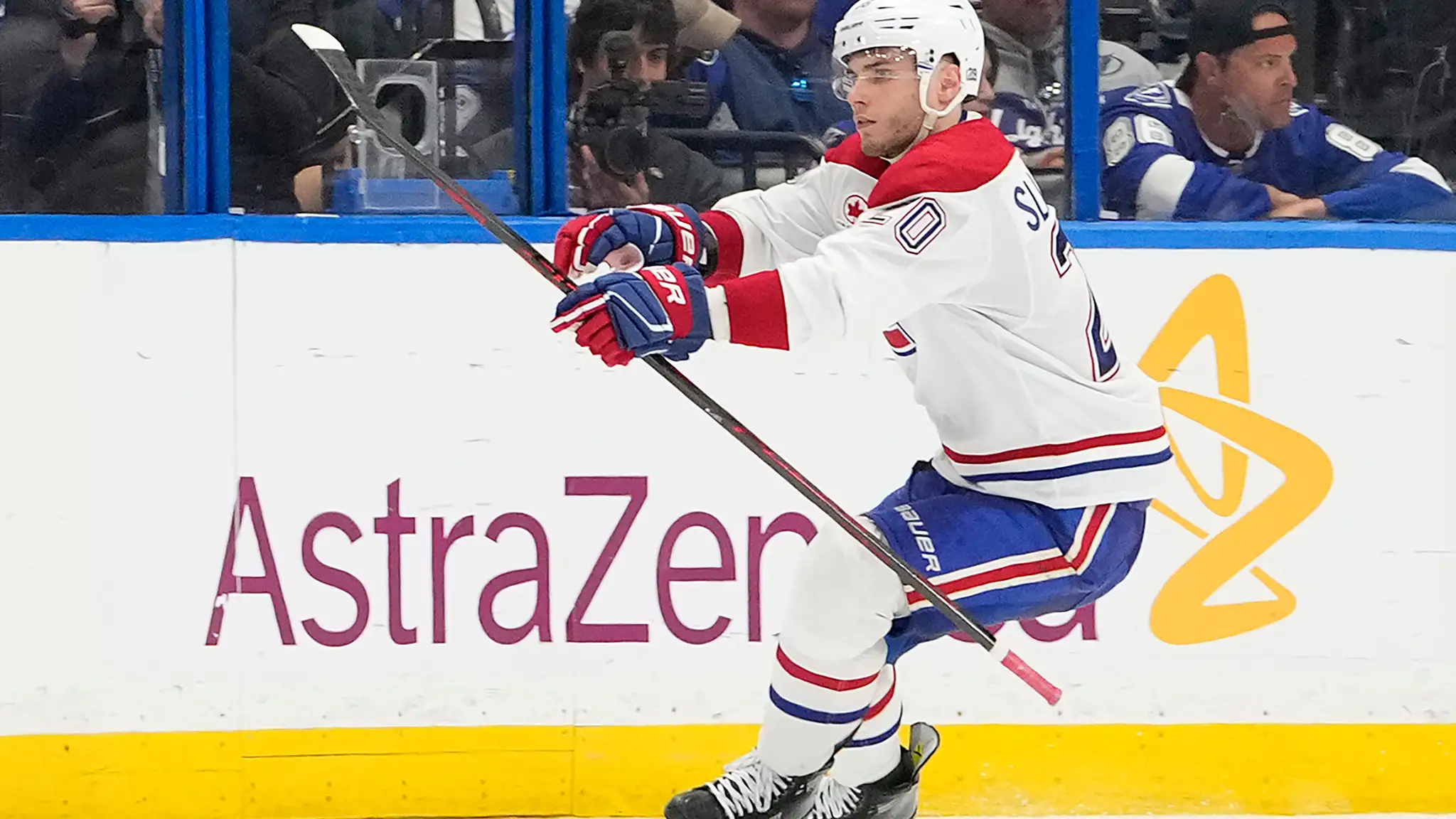 Útočník Montrealu Canadiens Juraj Slafkovský.