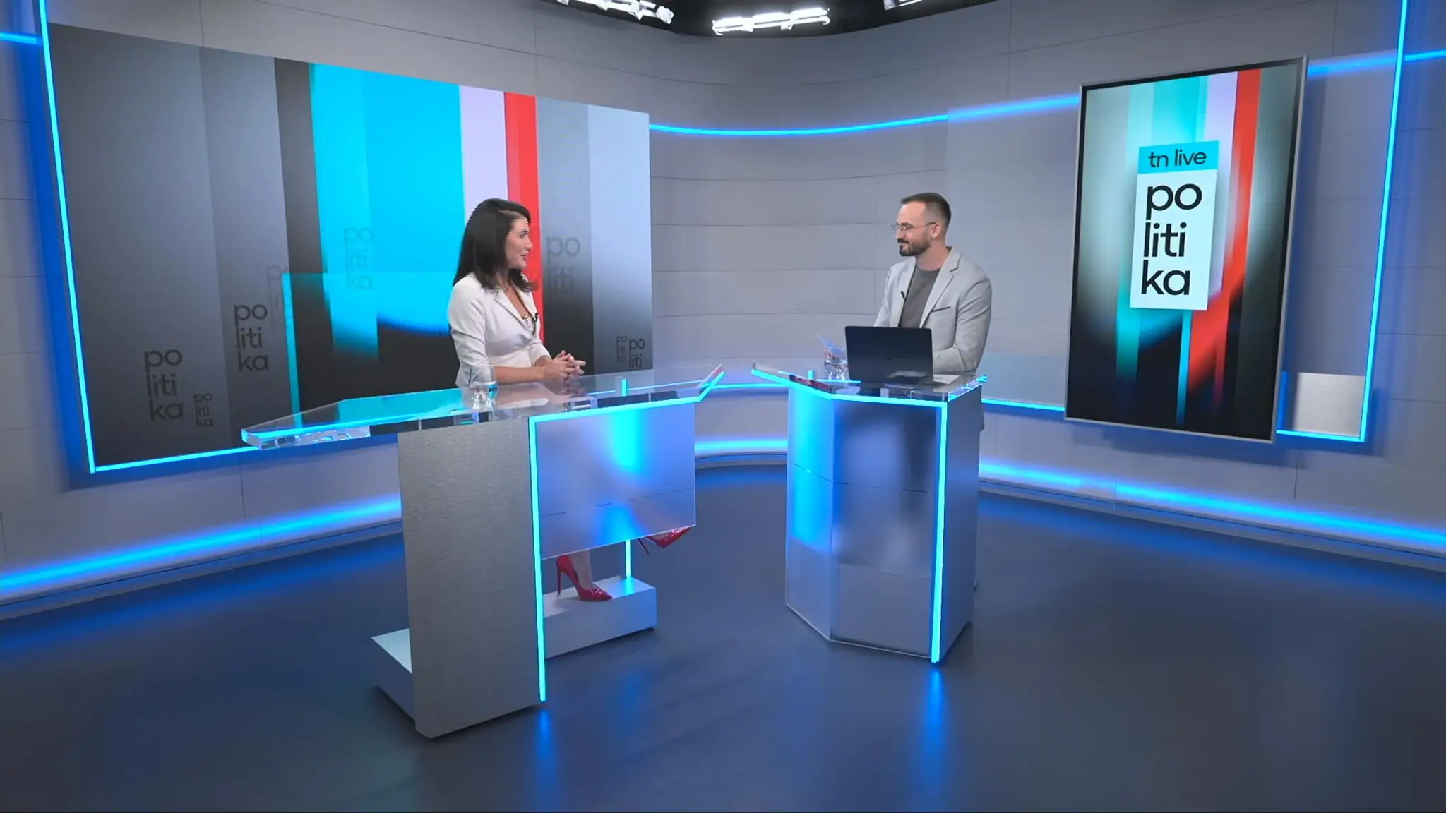 Jana Bittó Cigániková v relácii Politika. 