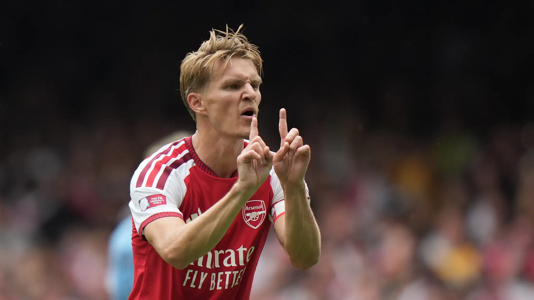 Futbalista Arsenalu Londýn Martin Odegaard.