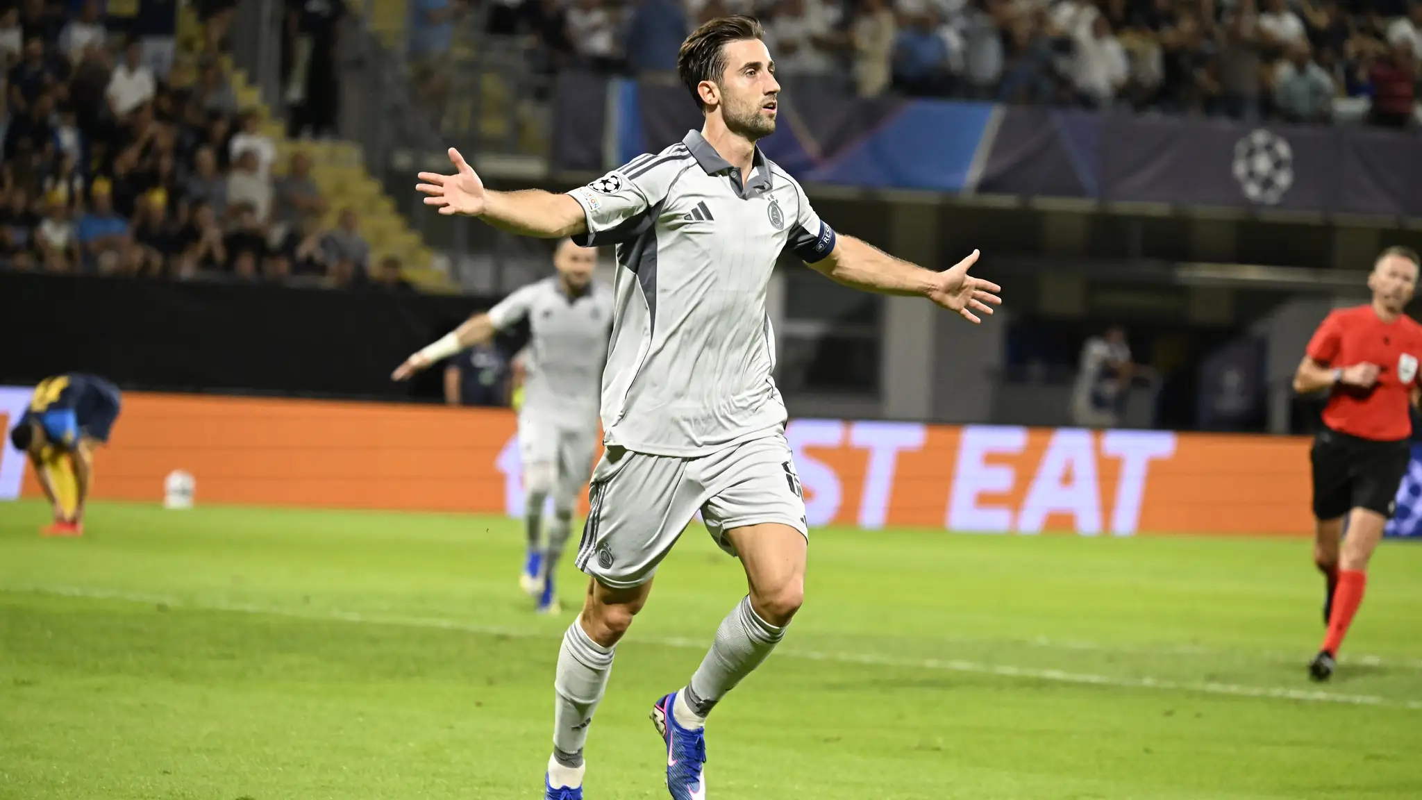 Kapitán Slovana Andraž Šporar.