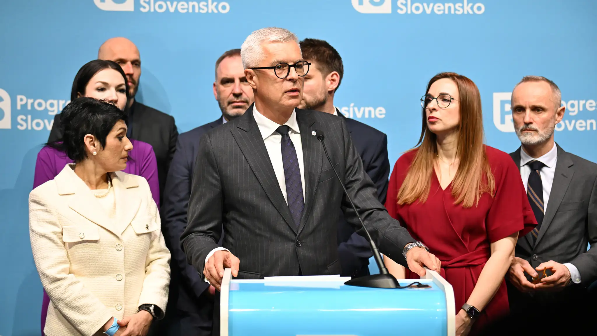 Na snímke zľava členovia predsedníctva PS Irena Bihariová, Ivan Korčok, podpredsedníčka PS Simona Petrík a podpredseda PS Tomáš Valášek.