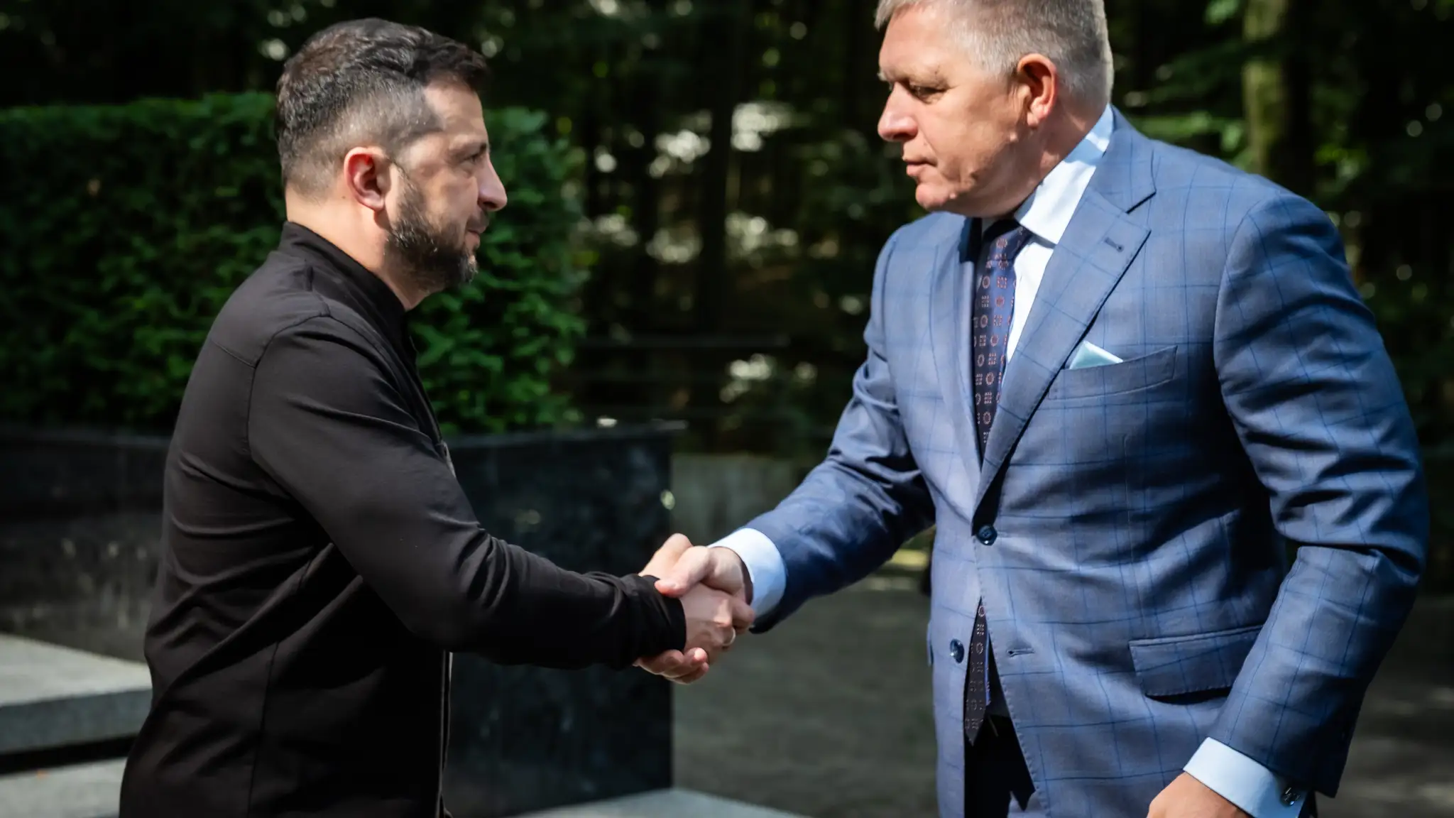 Volodymyr Zelenskyj a Robert Fico