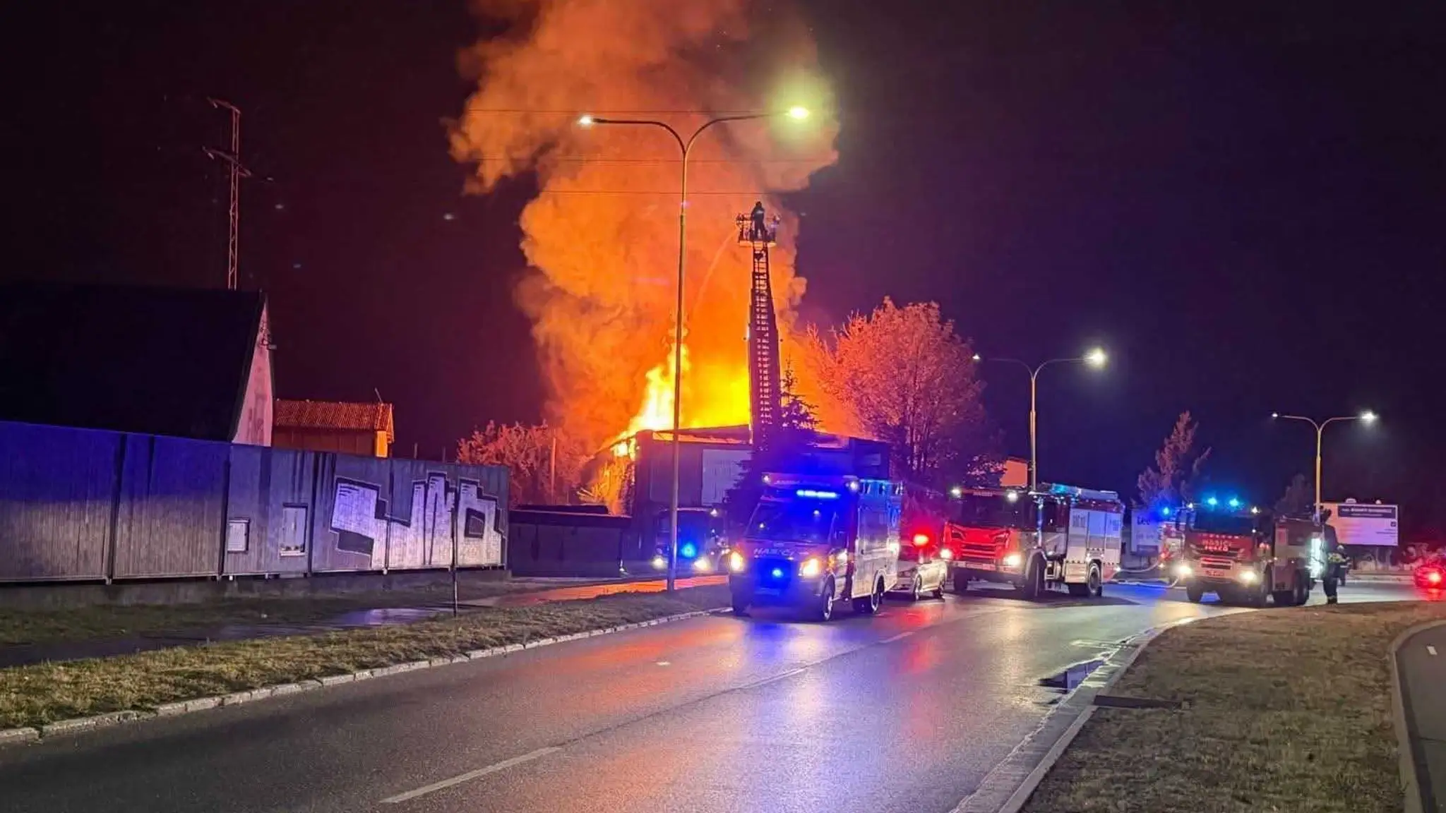 Požiar v Košiciach.
