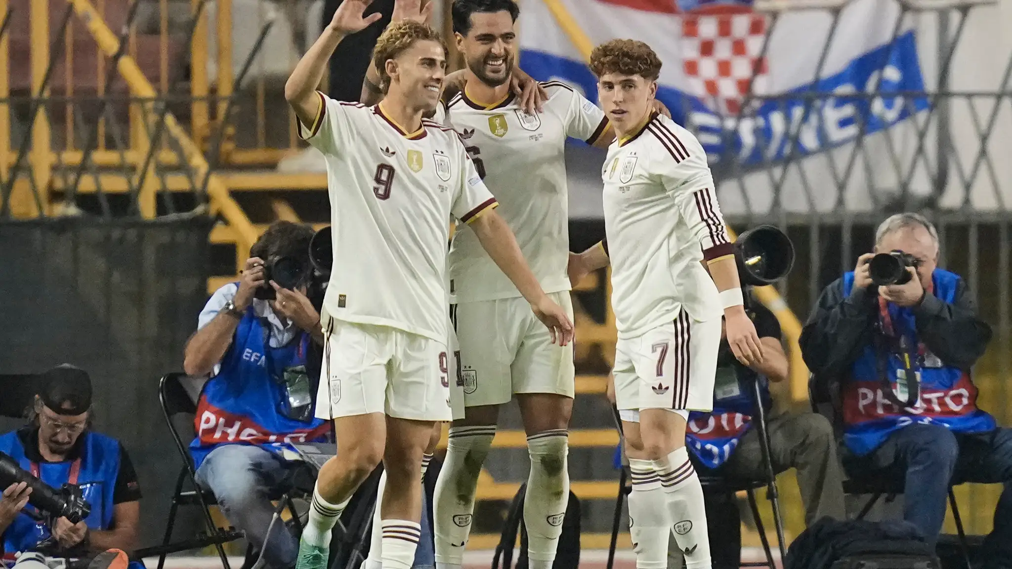 Gólová radosť futbalistov Španielska.