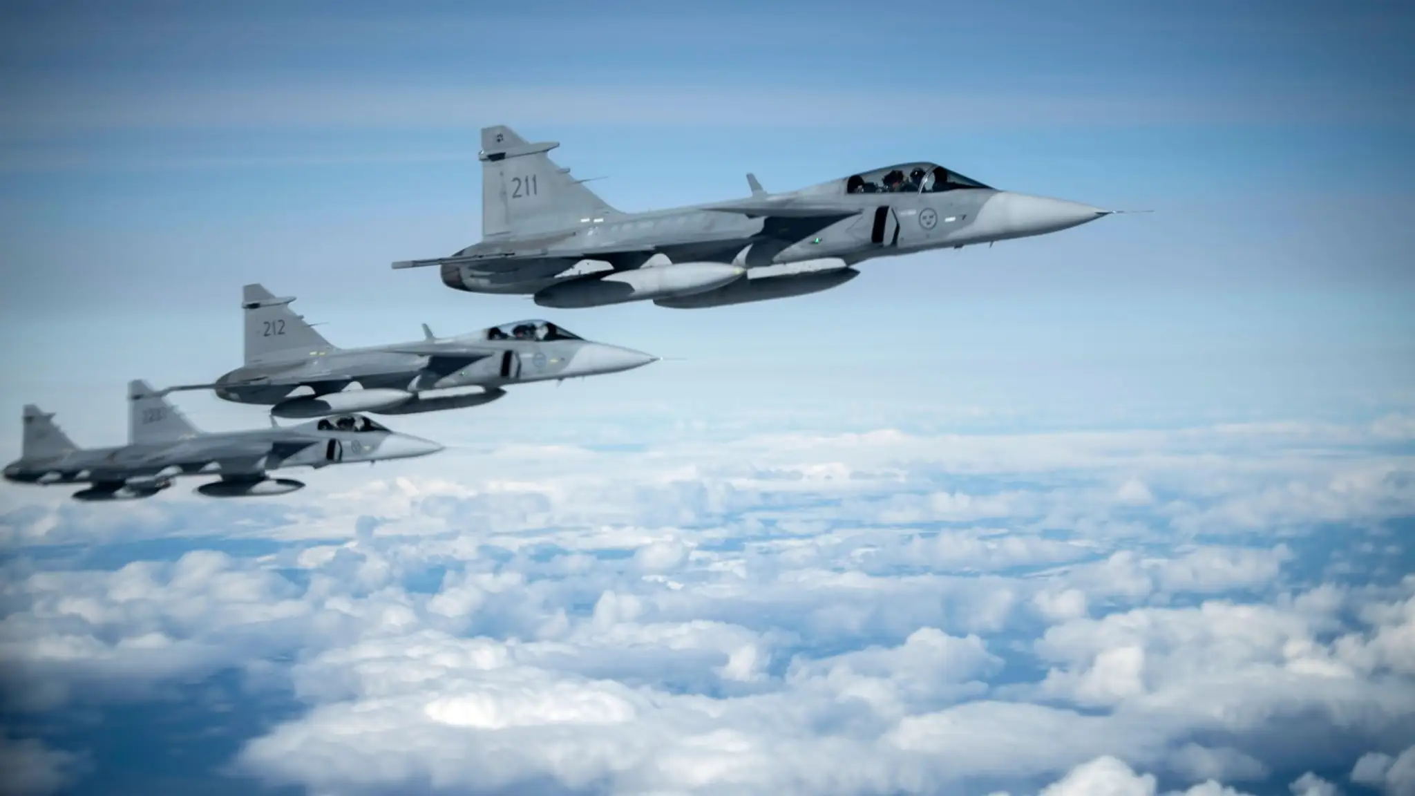 Stíhačky JAS 39 Gripen E.