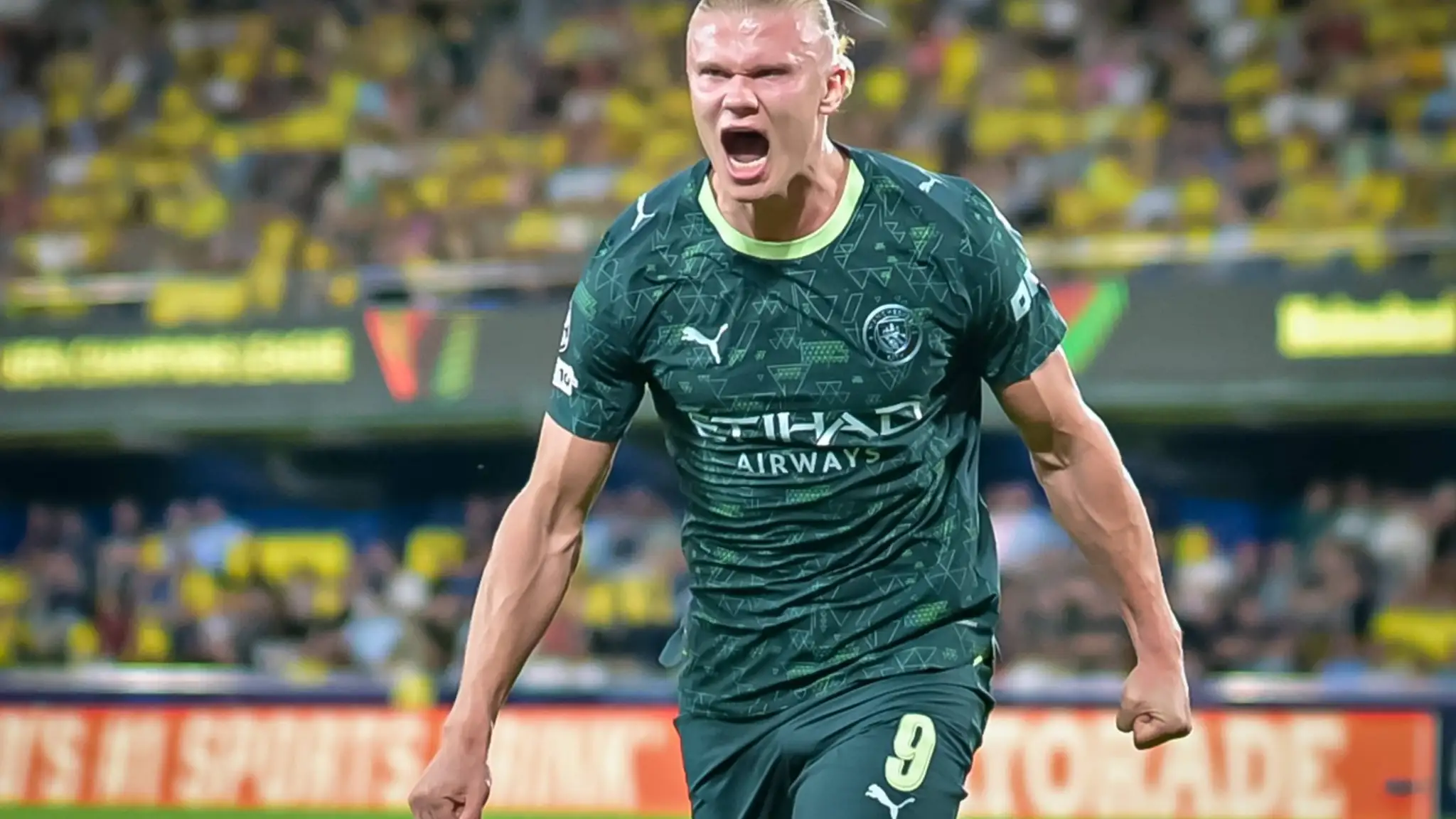 Erling Haaland oslavuje gól