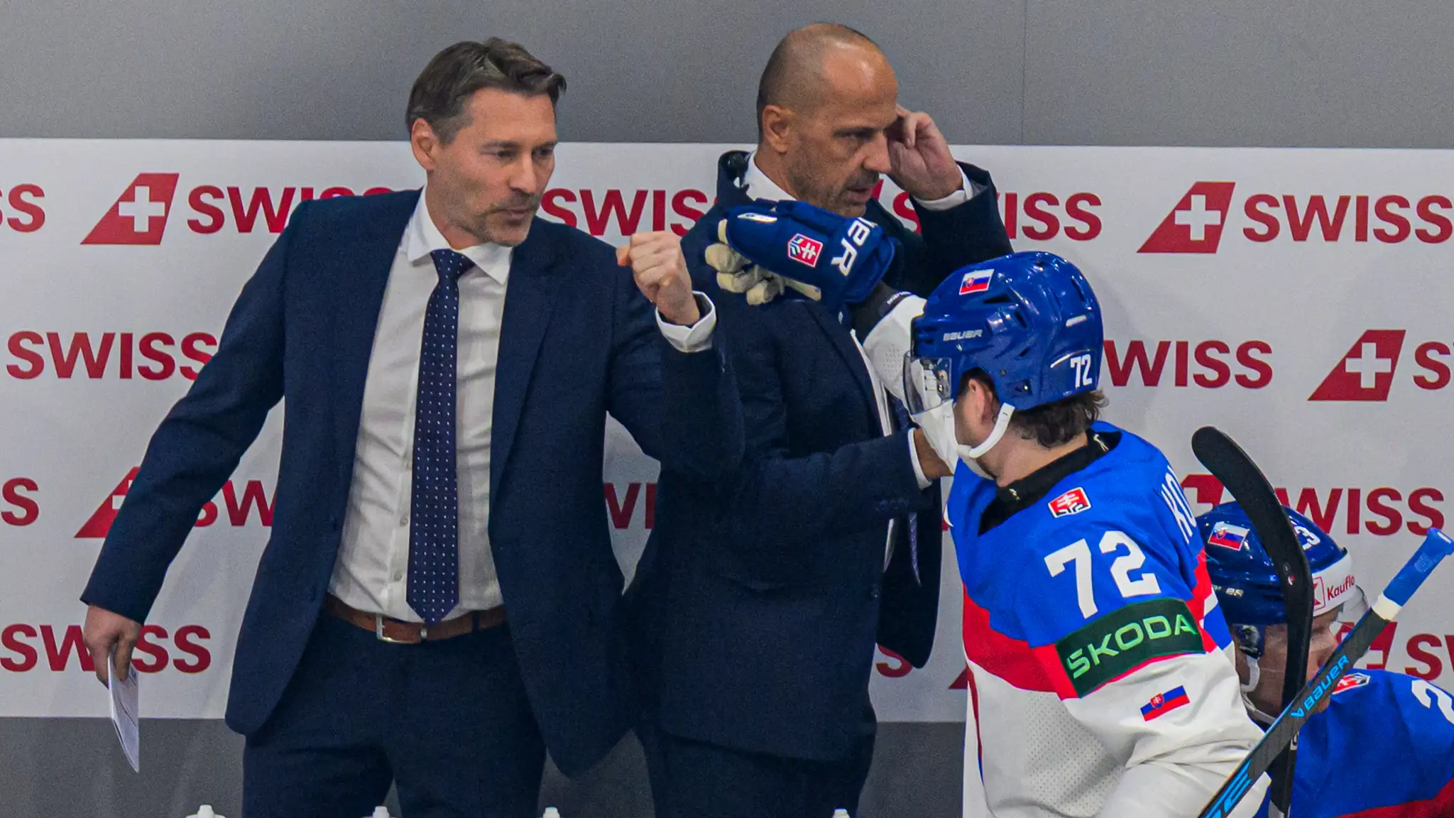 Tréner Slovenska Vladimír Országh.