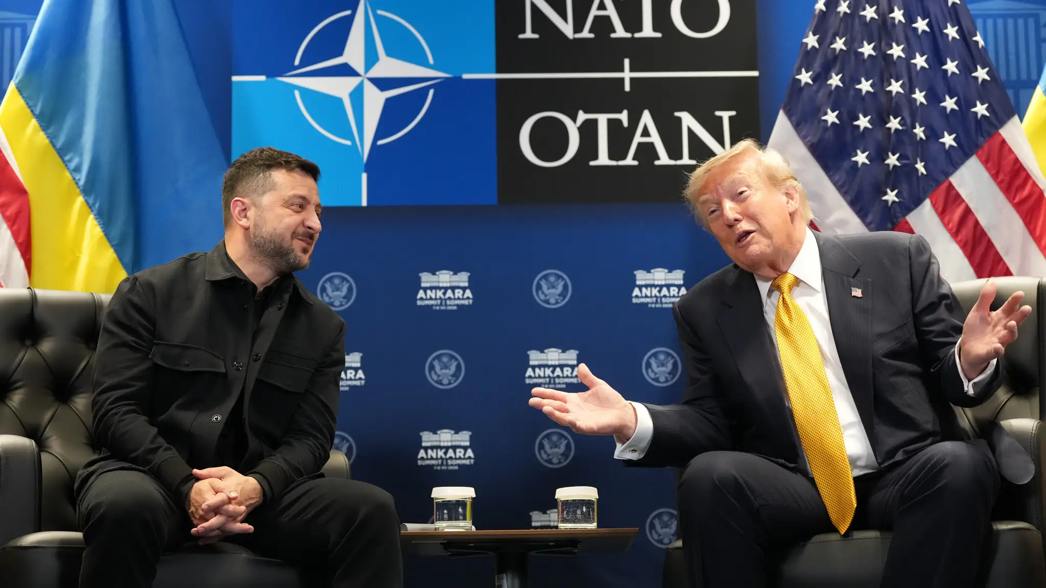 Donald Trump a Volodymyr Zelenskyj