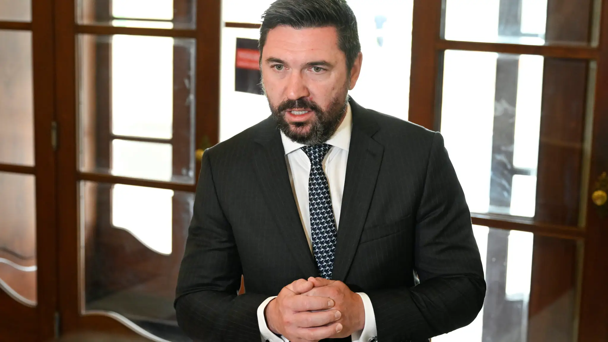 Na snímke minister pôdohospodárstva a rozvoja vidieka SR Richard Takáč.