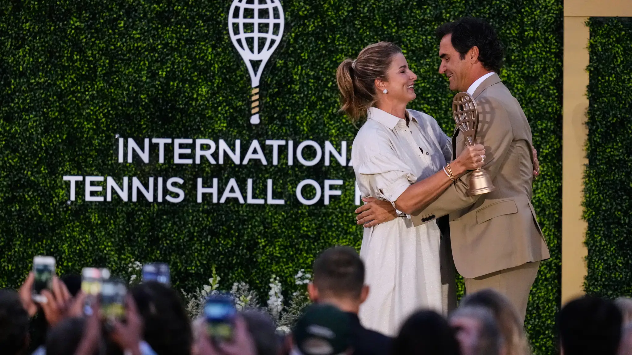 Roger Federer s manželkou Mirkou zo Slovenska.