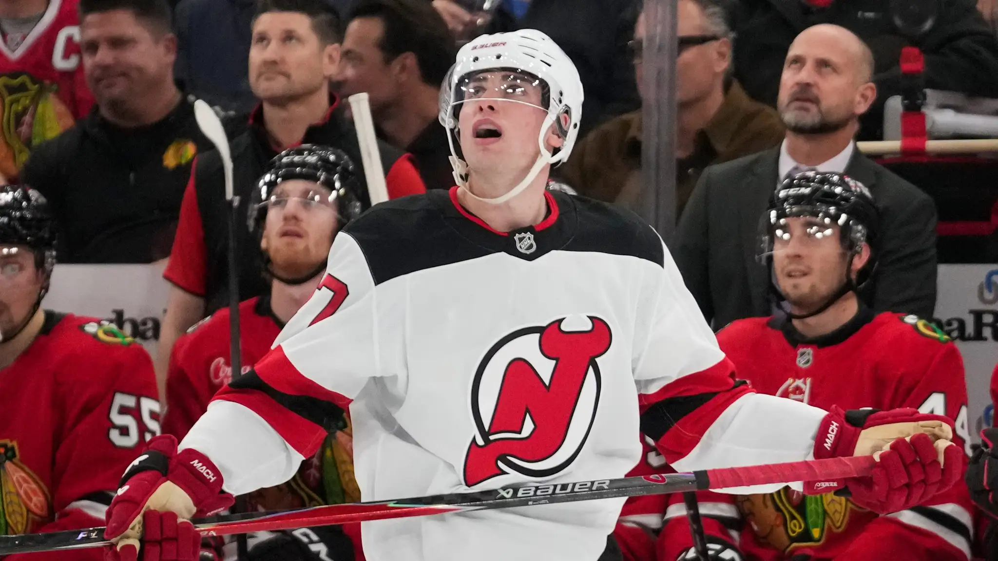 Slovenský obranca New Jersey Devils Šimon Nemec.