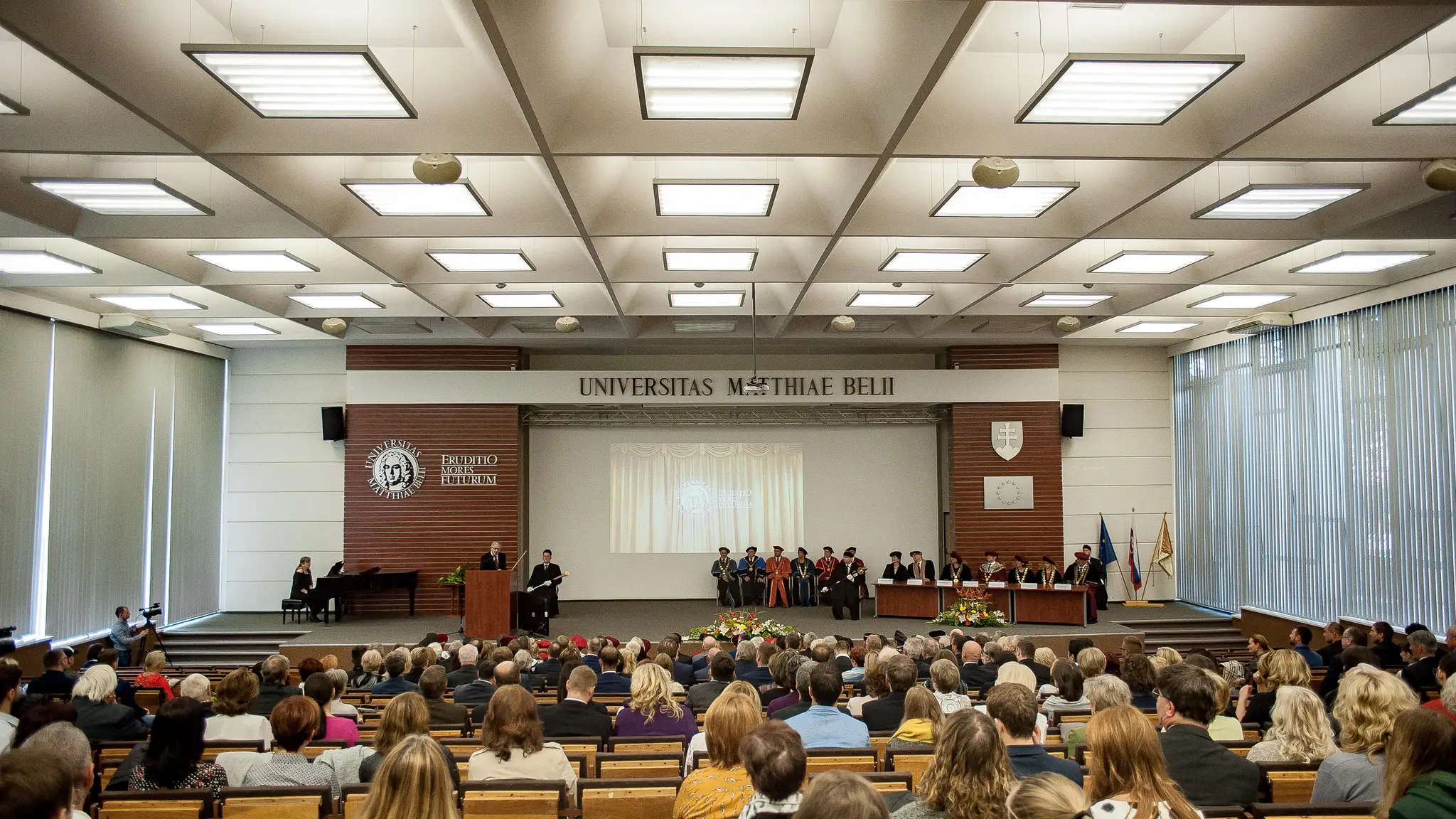 Na snímke aula Beliana Univerzity Mateja Bela v Banskej Bystrici.