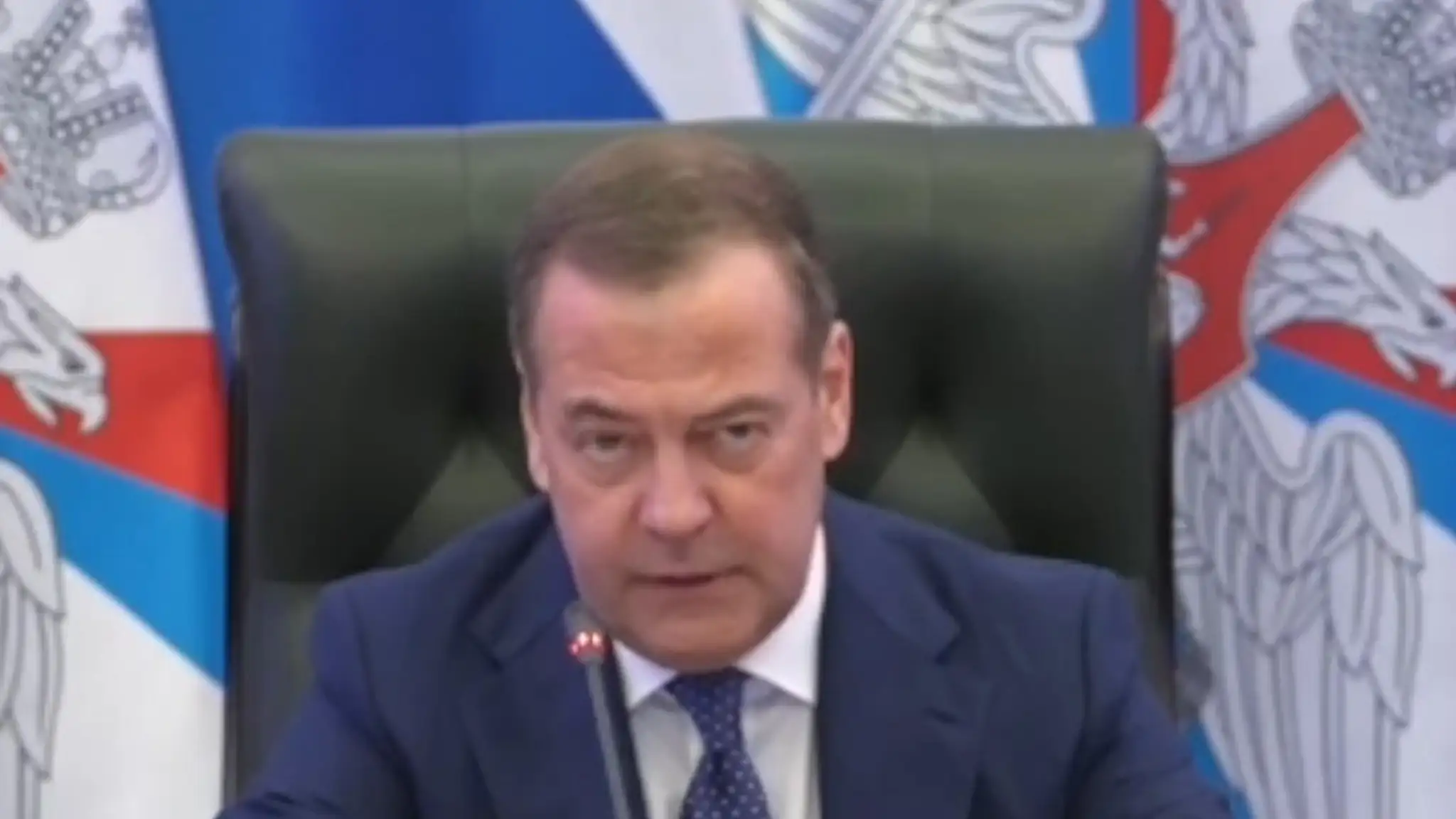 Podpredseda Rady bezpečnosti Ruskej federácie Dmitrij Medvedev. 