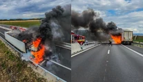 Kamión na košickom obchvate zachvátili plamene. Dôležitý ťah museli uzavrieť