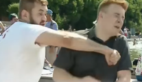 Rana päsťou od opilca: Redaktor to schytal počas živého vstupu