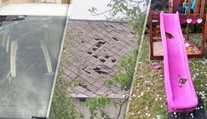 FOTO: Ľadová spúšť na východe Slovenska. Krúpy rozbíjali autá, strechy aj úrodu
