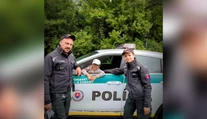 Z policajnej kontroly zážitok na celý život. Malý Damiánko dostal darček, na ktorý nezabudne