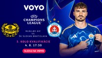 VIDEO: Boj Slovana o Ligu majstrov pokračuje. Sledujte prvý zápas 3. predkola na Voyo
