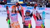 Vlhovú v Killingtone skvelá jazda katapultovala na druhé miesto. Na Shiffrinovú to však nestačilo