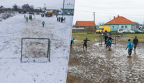 Blato, sneh a voda po členky. Nezvyčajnú ligu hrajú bez rozhodcu aj tri generácie naraz