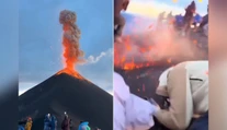 VIDEO: Na guatemalskej sopke Fuego išlo o život. Turistický chodník zasypala spŕška roztavených kameňov