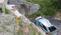 FOTO: Smrteľná nehoda na Orave. Auto vyletelo z cesty, vodič (†56) neprežil