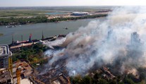 Veľký požiar v ruskom Rostove na Done: Jeden mŕtvy, desiatky zranených