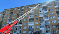 Požiar v Košiciach. Plamene zachvátili byt na ôsmom poschodí