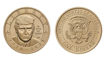 Trump už má aj vlastnú mincu. Stal sa druhým žijúcim prezidentom na americkej mene