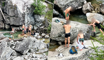 FOTO+VIDEO: Neuveriteľná drzosť turistov v Tatrách. V chránenom potoku sa správali ako na pláži