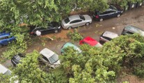 FOTO a VIDEO: Bratislavou sa prehnala smršť. Silný vietor, lejak a krúpy po sebe zanechali spúšť