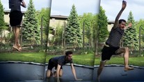 VIDEO: K mužovi na trampolíne si prišiel zaskákať aj had