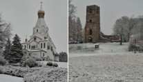 FOTO a VIDEO: Slováci v okolí Prešova sa tešili z prvého snehu. Inde môže vykuknúť slnko